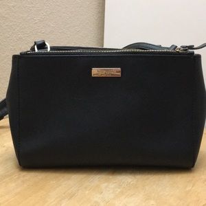 Black Kate Spade Crossbody handbag.